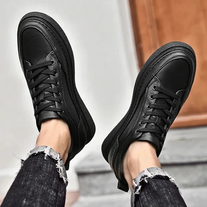 6 cm (2.4 inches) Taller Elevator Shoes: Casual Style Leather Height Increase Shoes - My Taller Self