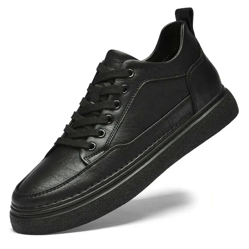 6 cm (2.4 inches) Taller Elevator Shoes: Casual Style Leather Height Increase Shoes - My Taller Self