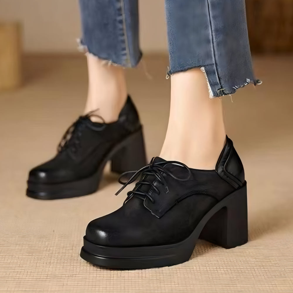 70s Black Platform Shoes - MyTallerSelf